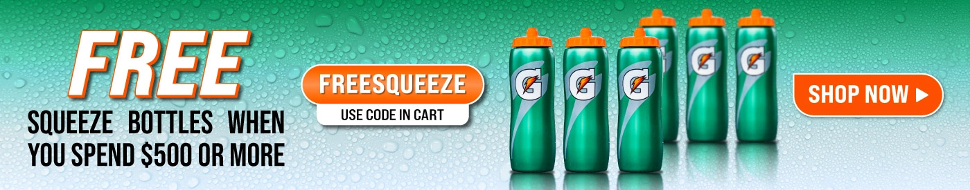 Free squeeze bottles when you spend $500 or more on orders. Use code FREESQUEEZE at checkout.