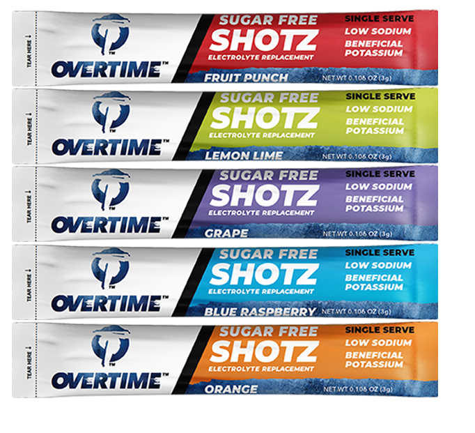 Overtime Sugar Free Fruit Punch Shotz - 400 Pack Electrolyte Drink Mix 2