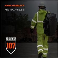 GloWear 8376K Lightweight Hi-Vis Rain Suit - 4