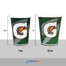 12 oz Gatorade Waxed Logo Paper Cups - 2