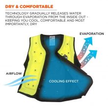 Chill-Its 6685 Dry Evaporative Cooling Vest - 7