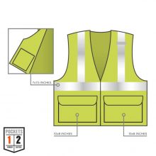 GloWear 8220Z Mesh Hi-Vis Safety Vest - 7