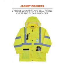 GloWear 8376K Lightweight Hi-Vis Rain Suit - 1