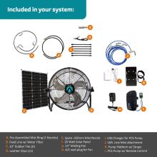 Solar Powered Portable Outdoor Misting Fan -1