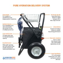 Pure Hydration Delivery System - 25Gallon Hydration Cart & Stand-3