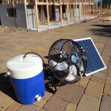 Solar Powered Portable Outdoor Misting Fan -3