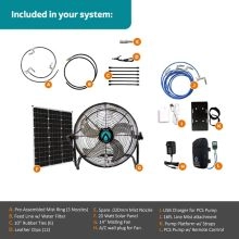 Solar Powered Portable Outdoor Misting Fan -1