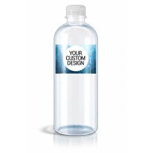 Premium Custom Branded 16.9 oz Smooth Cylinder Water Bottles - 1