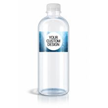 Premium Custom Branded 16.9 oz Smooth Cylinder Water Bottles - 1