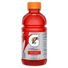 Gatorade 12 oz Ready to Drink Bottles Fruit Punch