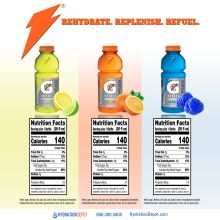 Gatorade 20 oz Wide Mouth Bottles - 3