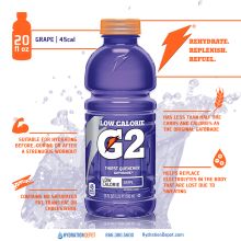 Gatorade 20 oz Wide Mouth Bottles G2 Infographics
