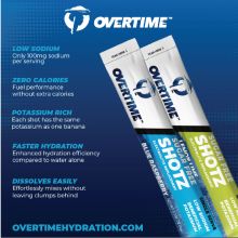 Overtime Sugar Free Lemon Lime Shotz - 400 Pack Electrolyte Drink Mix 2