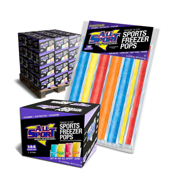 All Sport Regular Variety Freezer Pops - 1 Pallet Bundle