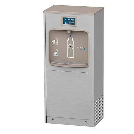 Elkay ezH2O Floor Standing Bottle Filling Station Filtered Refrigerated Stainless Steel