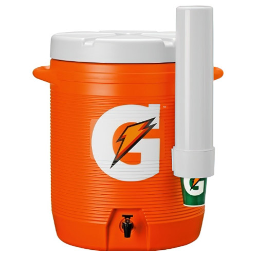 Gatorade 10 Gallon Cooler w/Dispenser - Original Bright Orange Design