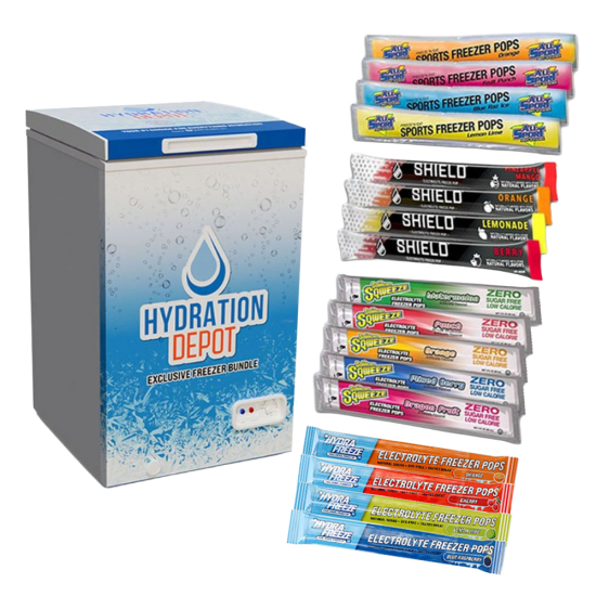 Multi-Brand Electrolyte Freeze Pop Bundle w/ Free Chest Freezer