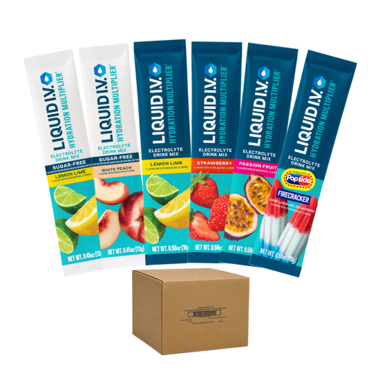Liquid I.V. Hydration Multiplier - 100 Ct Bulk Case - Choose Your Flavor