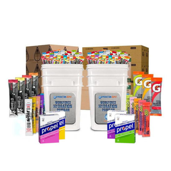 Electrolyte Powder Stick Multi-Brand Bundle - 4000 Sticks for 50 Employees | Hydration Depot