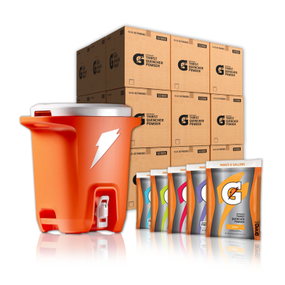 Gatorade 6 Gallon Powder - 20 cases w/Free Cooler - Exclusive Hydration Depot Bundle  