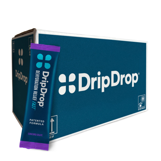DripDrop Electrolyte Powder Sticks - Pack of 100 - Grape Flavor