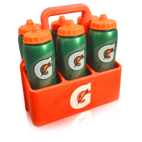 Gatorade Squeeze Bottle Carrier w/6 - 32 oz Bottles