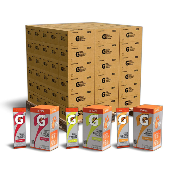 Gatorade Thirst Quencher Powder Sticks Industrial Pallet Bundle - 7200 Sticks