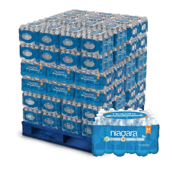 Niagara Purified Water -16.9 oz Bottles - Fast Shipping Pallet - 84 Cases