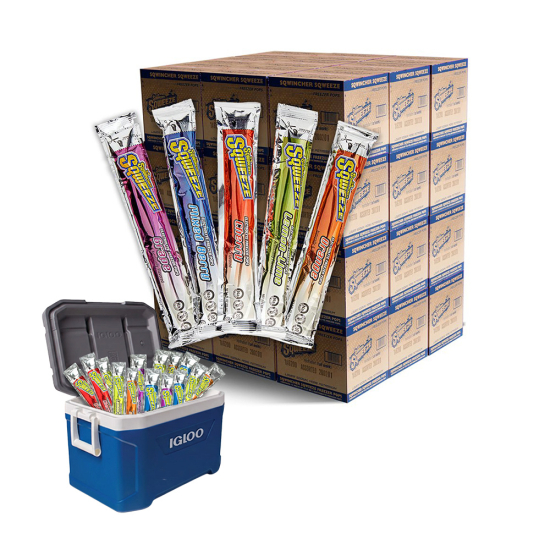 Sqwincher Squeeze Pops & Igloo Cooler Job Site Bundle - 5700 Pops & 2 Coolers
