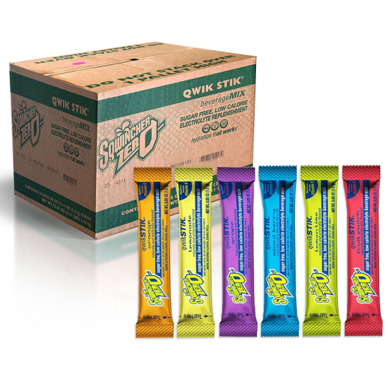 Sqwincher ZERO 10 oz Qwik Stik Powder Mix - 500 Count