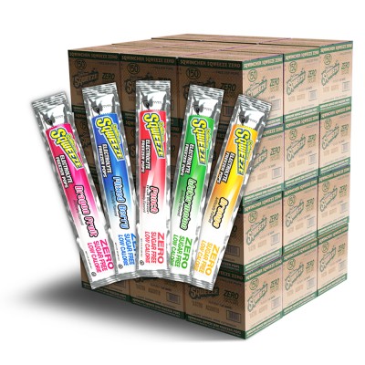 36 Case Sqwincher Sqweeze ZERO Sugar Freezer Pops, Assorted Flavors