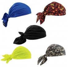 6 Pack Chill-Its Evaporative Cooling Triangle Hat - PVA