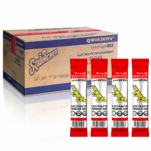 Sqwincher Qwik Serv Electrolyte Powder Sticks - Fruit Punch 100 Count Case, Mixes with 16.9 oz Water