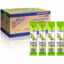 Sqwincher Qwik Serv Electrolyte Powder Sticks - Lemon Lime 100 Count Case, Mixes with 16.9 oz Water