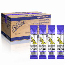 Sqwincher Qwik Serv Electrolyte Powder Sticks - Grape 100 Count Case, Mixes with 16.9 oz Water