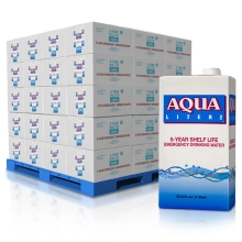 Aqua Emergency 33.8oz Box Drinking Water Pallet - 5 Year Shelf Life 