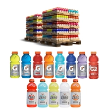 Gatorade 20 oz Wide Mouth Sports Drink - 108 Case Pallet - Mix and Match Flavors
