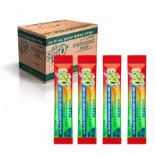 Sqwincher ZERO 20 oz Qwik Stik Dye Free Electrolyte Powder - 500 Count Strawberry Kiwi