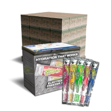 60 cs Sqwincher ZERO Sugar Assorted Flavor Freezer Pops & FREE 7 Cubic ft Freezer
