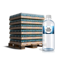 Premium Custom Branded 16.9 oz Smooth Cylinder Water Bottles Pallet - Add Your Logo