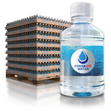 Premium Custom Branded 8 oz Smooth Cylinder Water Bottles Pallet - Add Your Logo