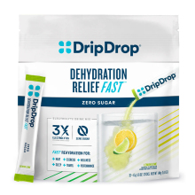 DripDrop Electrolyte Powder Sticks - Pack of 100 - Lemon Lime Zero Sugar