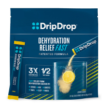 DripDrop Electrolyte Powder Sticks - Pack of 100 - Lemon Flavor