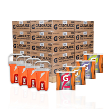 Gatorade Powder 2.5 Gallon Variety Flavor Bundle - 20 Cases & 4 Free Coolers