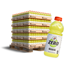 54 Case Pallet Gatorade Zero 20 oz Lemon Lime Thirst Quencher