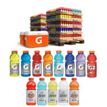 Gatorade 20 oz Wide Mouth Sports Drink - 108 Case Pallet - Mix and Match Flavors