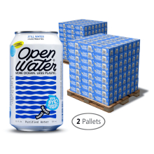 Open Can Water - Purified Electrolyte 12oz Aluminum Can Pallets