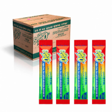 Sqwincher ZERO 20 oz Qwik Stik Dye Free Electrolyte Powder - 500 Count Strawberry Kiwi