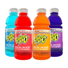 Sqwincher Zero Sugar Free 20 oz Wide Mouth Bottles - 54 Case Bundle