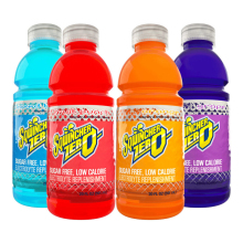 Sqwincher Zero Sugar Free 20 oz Wide Mouth Bottles - 54 Case Bundle